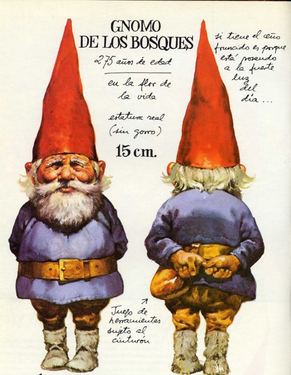 Gnomos (enanos fantásticos o elementales de la Tierra)