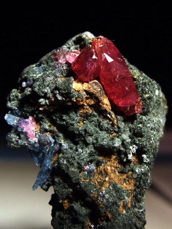 Natural ruby crystals from Winza, Tanzania