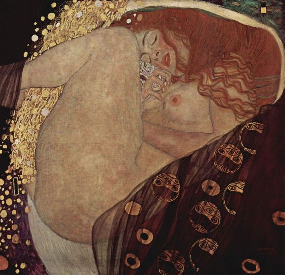 Danae. Gustav Klimt, 1907